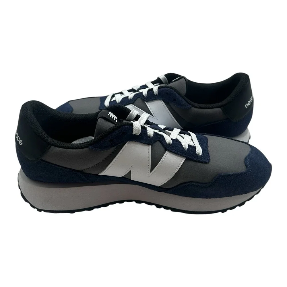 New Balance 237 Shoes Mens Sz 13‎ Navy Blue/Grey/White Low Top Sneakers MS237MCN